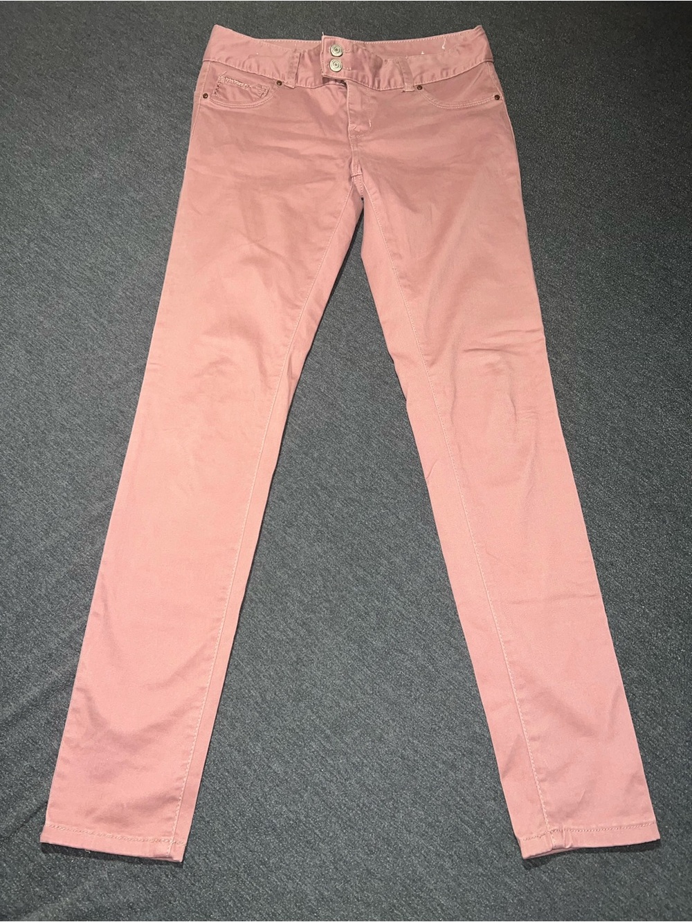 Amethyst Jeans Dusty Rose Slim Trousers
